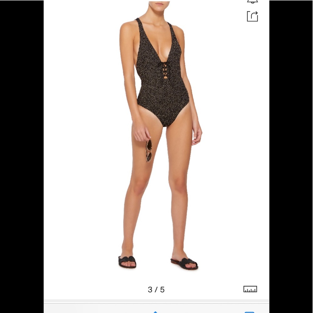 Onia Iona Galaxy One Piece Hi Waist Hi Leg Sz S